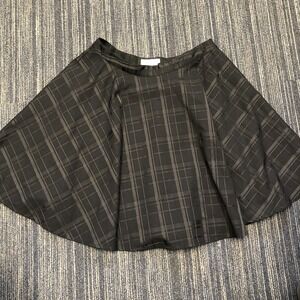 Vineyard Vines Black Grosgrain Plaid Flare Skirt sz‎ 8